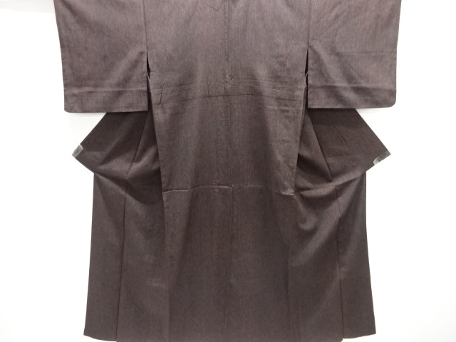 JAPANESE KIMONO / ANTIQUE OMESHI HITOE / TAISHO ROMAN STYLE / SILK / WOVEN STRIPE